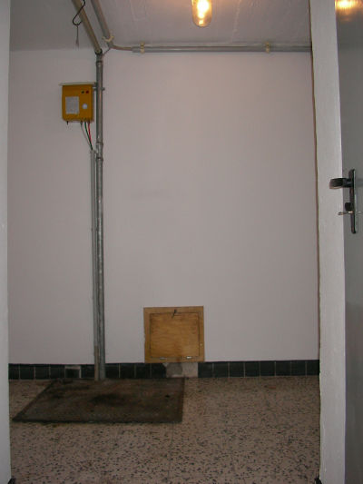 Trockenraum mit Erdtank